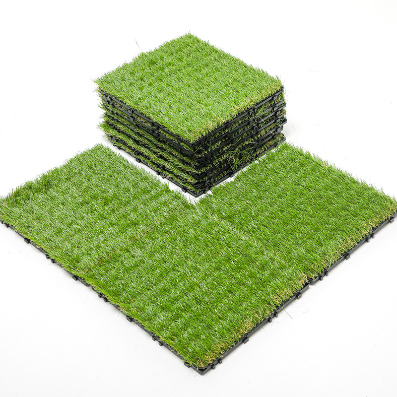Realistica Interlocking Artificialis Grass Circumda Tiles paradiso
