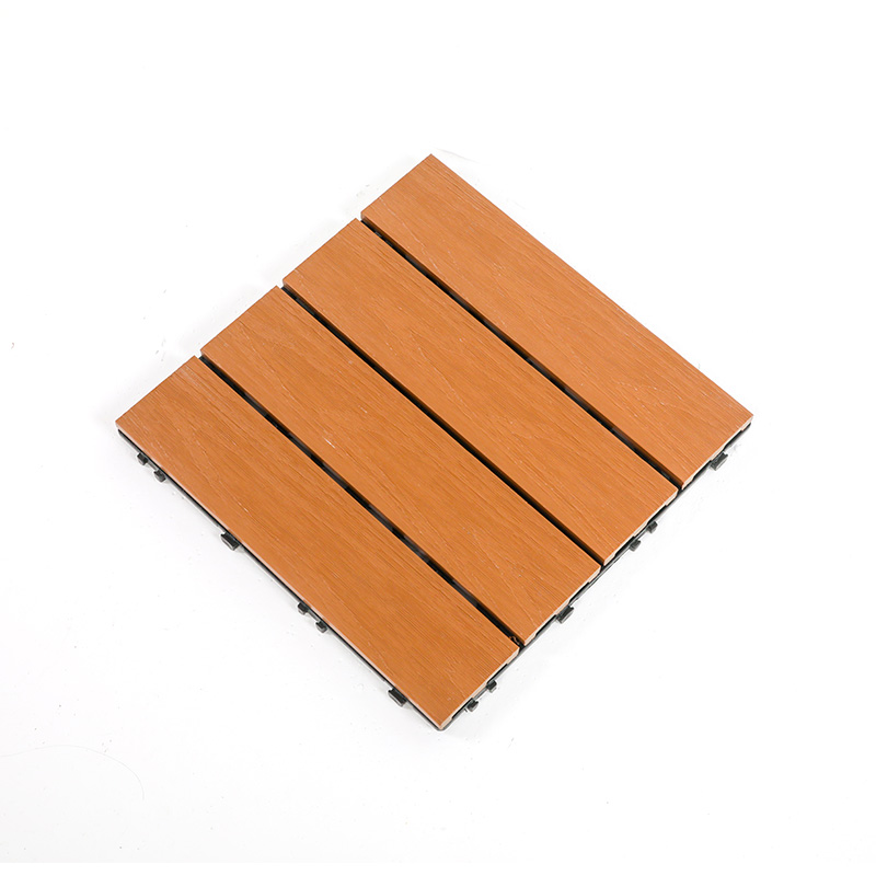 Anticorrosion Eco WPC Polonica Interlocking composita Deck Tiles